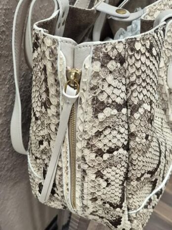 Tasche “ Jerome Dreyfuss Paris “ in Braun/Beige/Animalprint/Leder Breite ca 31cm Höhe ca 26cm