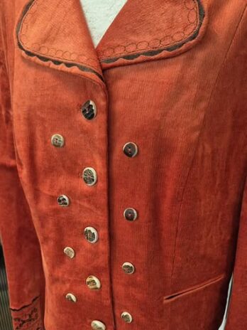Cordsamtblazer “ Sportalm “ Größe 40/42 in Terracotta/Dunkelbraun