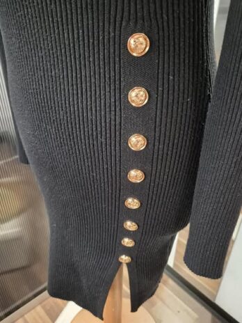 Rippstrickkleid “ Luc-Ce “ Größe S/M in Schwarz