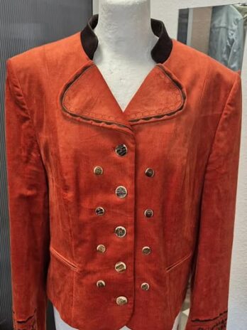 Cordsamtblazer “ Sportalm “ Größe 40/42 in Terracotta/Dunkelbraun
