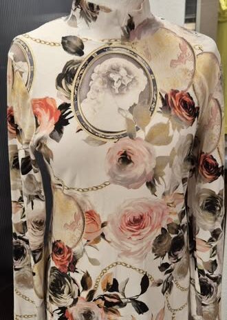 Shirt “ Efizelle “ Größe 38 in Offwhite/Floral gemustert