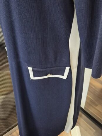 Strickkleid “ Ralph Lauren “ Größe 38/40 in Dunkelblau/Weiß