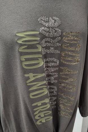 Shirt “ Jones “  Größe 38 in Oliv/Print