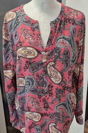Bluse “ Tom Tailor “ Größe 42 in Pink/Paisleymuster