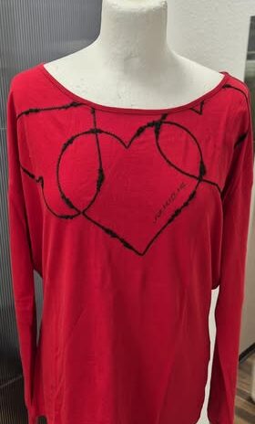 Shirt “ Armani Jeans “ Größe 42 in Rot/Schwarz