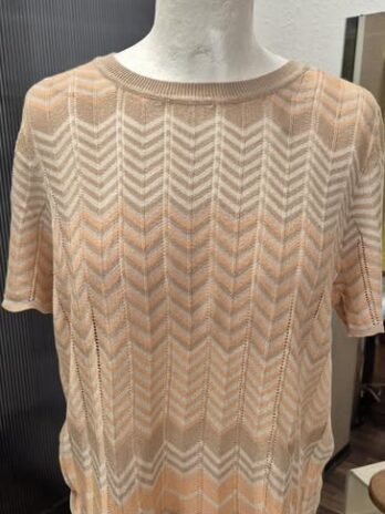 Pulli “ Only “ Größe M/L in Apricot/Schlamm/Offwhite gemustert