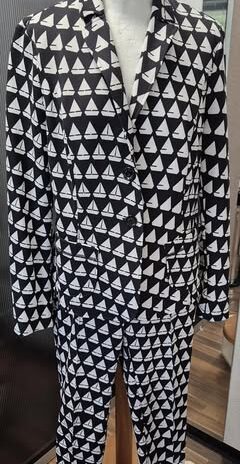 Hosenanzug “ Marccain Sports “ Größe 38/40 (N3/N4) in Schwarz/Weiß gemustert
