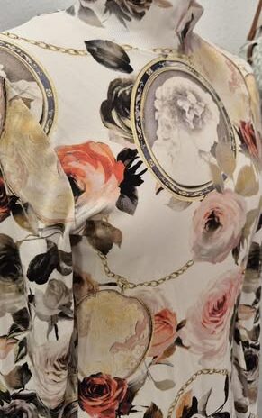 Shirt “ Efizelle “ Größe 38 in Offwhite/Floral gemustert