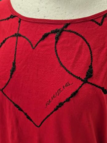 Shirt “ Armani Jeans “ Größe 42 in Rot/Schwarz