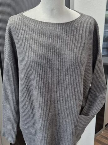 Rippstrickpulli “ Alfa “ Größe 42 in Grau