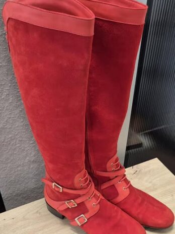 Stiefel “ Baldinini “ Größe 38 in Rot/Leder