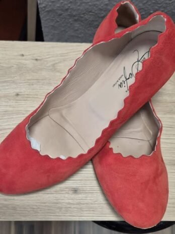 Ballerinas “ La Sofia “ Größe 38 in Rot/Leder