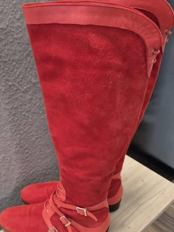 Stiefel “ Baldinini “ Größe 38 in Rot/Leder