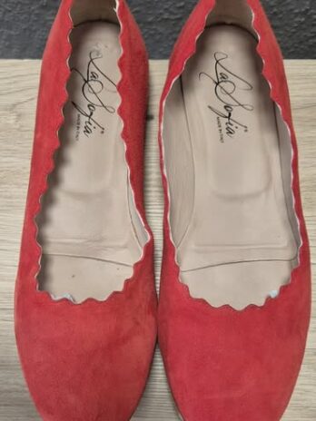 Ballerinas “ La Sofia “ Größe 38 in Rot/Leder