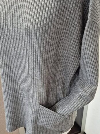 Rippstrickpulli “ Alfa “ Größe 42 in Grau