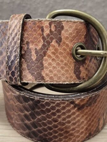Gürtel “ Mango “ Länge ca 85cm in Braun/Terracotta Animalprint
