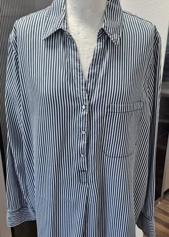 Bluse “ S. Oliver “ Größe 44 in Blau/Weiß gestreift