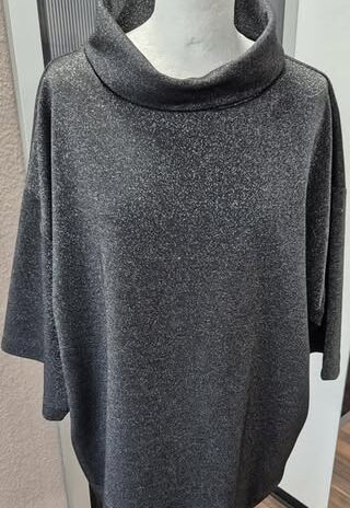 Rolli “ S. Oliver “ Größe 46 in Schwarz/Silber/Lurex