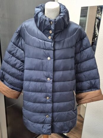 Steppjacke “ Fiorella Rubino “ Größe 46/48 in Blau/Cognac
