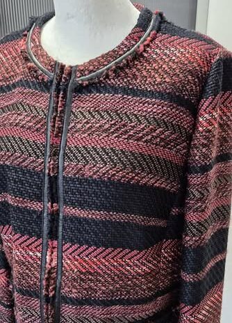 Blazer “ Gerry Weber “ Größe 40 in Schwarz/Dunkelblau/Beere gemustert