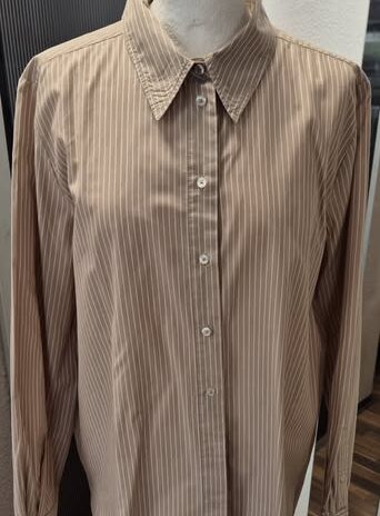 Bluse “ Opus “ Größe 42 in Camel/Weiß gestreift