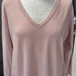 Pulli “ Punto Roma “ Größe L in Rosa 65% Viscose