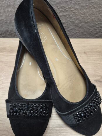 Ballerinas “ ARA High Soft “ Größe 38 in Schwarz/Leder