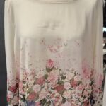 Bluse “ Aniston “ Größe 44 in Beige/Pink floral