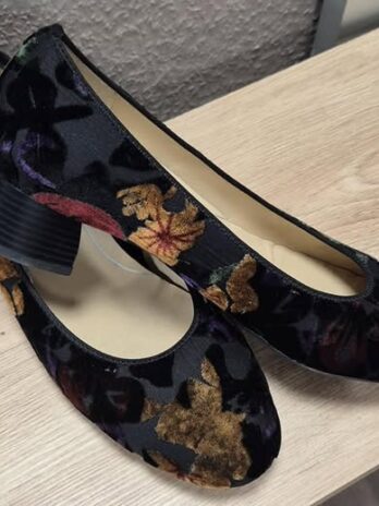 Pumps “ ARA High Soft “ Größe 38,5 in Schwarz/Lila/Curry/Oliv Samt