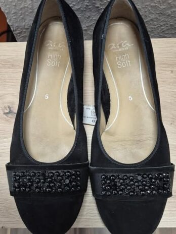 Ballerinas “ ARA High Soft “ Größe 38 in Schwarz/Leder