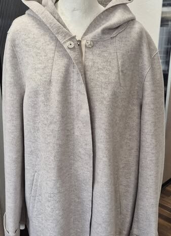 Jacke mit Kapuze “ DressIn “ Größe 44 in Beige meliert