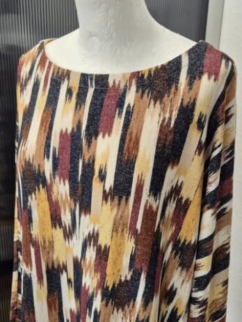 Pulli “ S. Oliver “ Größe 42 in Beige/Camel/Curry/Schwarz gemustert