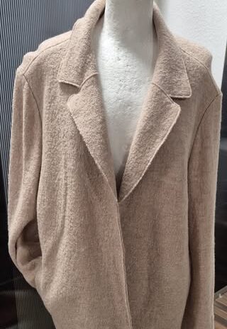 Jacke “ Sa.Hara “ Größe 44 in Beige 60% Viscose 40% Wolle