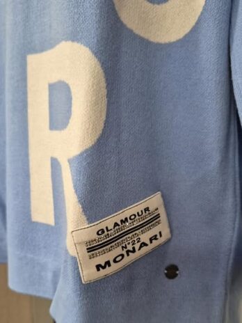 Pulli “ Monari “ Größe 44 in Hellblau/Weiß