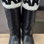 Stiefel “ Karl Lagerfeld “ Größe 38 in Schwarz/Leder warm gefüttert