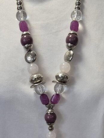 Kette “ Bijou Brigitte “ in Lila/Beere/Silber