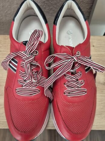 Sneakers “ Remonte Soft “ Größe 41 in Rot/Blau/Weiß Leder