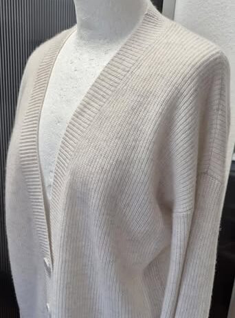 Strickweste “ Mrs&HUGS “ Größe 38/40 in Sand 100% Cashmere