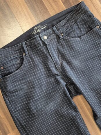Jeans “ Esprit “ Größe 40 in Blau/Grau gemustert