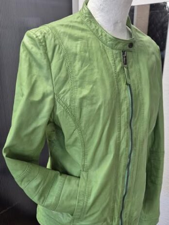 Jacke “ Jones “ Größe 38 in Apfelgrün/Leder