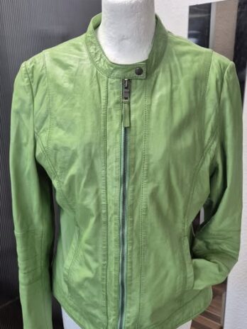 Jacke “ Jones “ Größe 38 in Apfelgrün/Leder