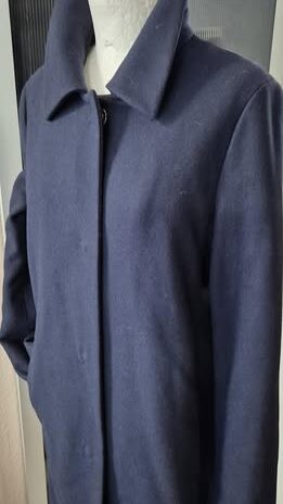 Mantel “ Escada Sport “ Größe 38 in Dunkelblau 70% Schurwolle