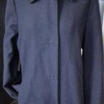 Mantel “ Escada Sport “ Größe 38 in Dunkelblau 70% Schurwolle