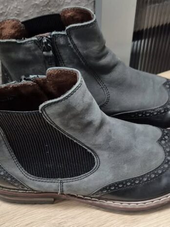 Chelsea Booties “ Tamaris “ Größe 38 in Grau/Schwarz