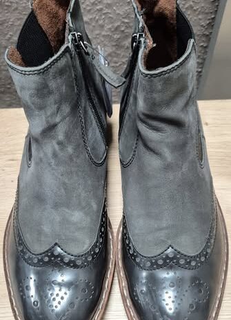 Chelsea Booties “ Tamaris “ Größe 38 in Grau/Schwarz