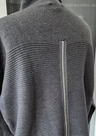 Pulli “ Please “ Größe 38 in Anthrazitgrau 50% Viscose