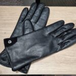 Handschuhe “ Made in Italy “ Größe 7,5 in Schwarz/Nappaleder