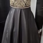 Ballkleid “ Fashion New York “ Größe 38 in Schwarz/Gold bestickt
