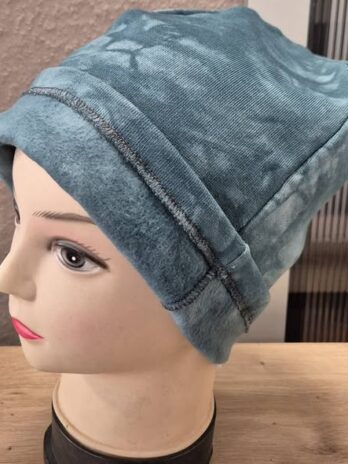 Beanie “ Handarbeit “ in Petrol NEU! warmer Innenstoff