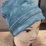 Beanie “ Handarbeit “ in Petrol NEU! warmer Innenstoff